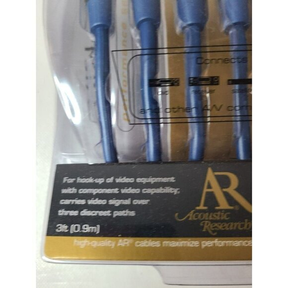 ACOUSTIC Research Performance Series 3 ft. Component Video Cable RCA AP090 NEW - Picture 3 of 5
